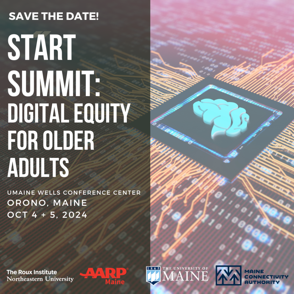 Safe the date image of Start Summit: Digital Equity for Older Adults